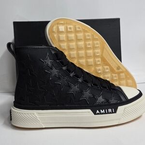 Amiri Black Star High Tops Size 42 euro Or 10 Mens 11.5 Womens US NEW!